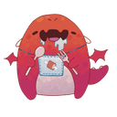 Drizzle drooling with utensils